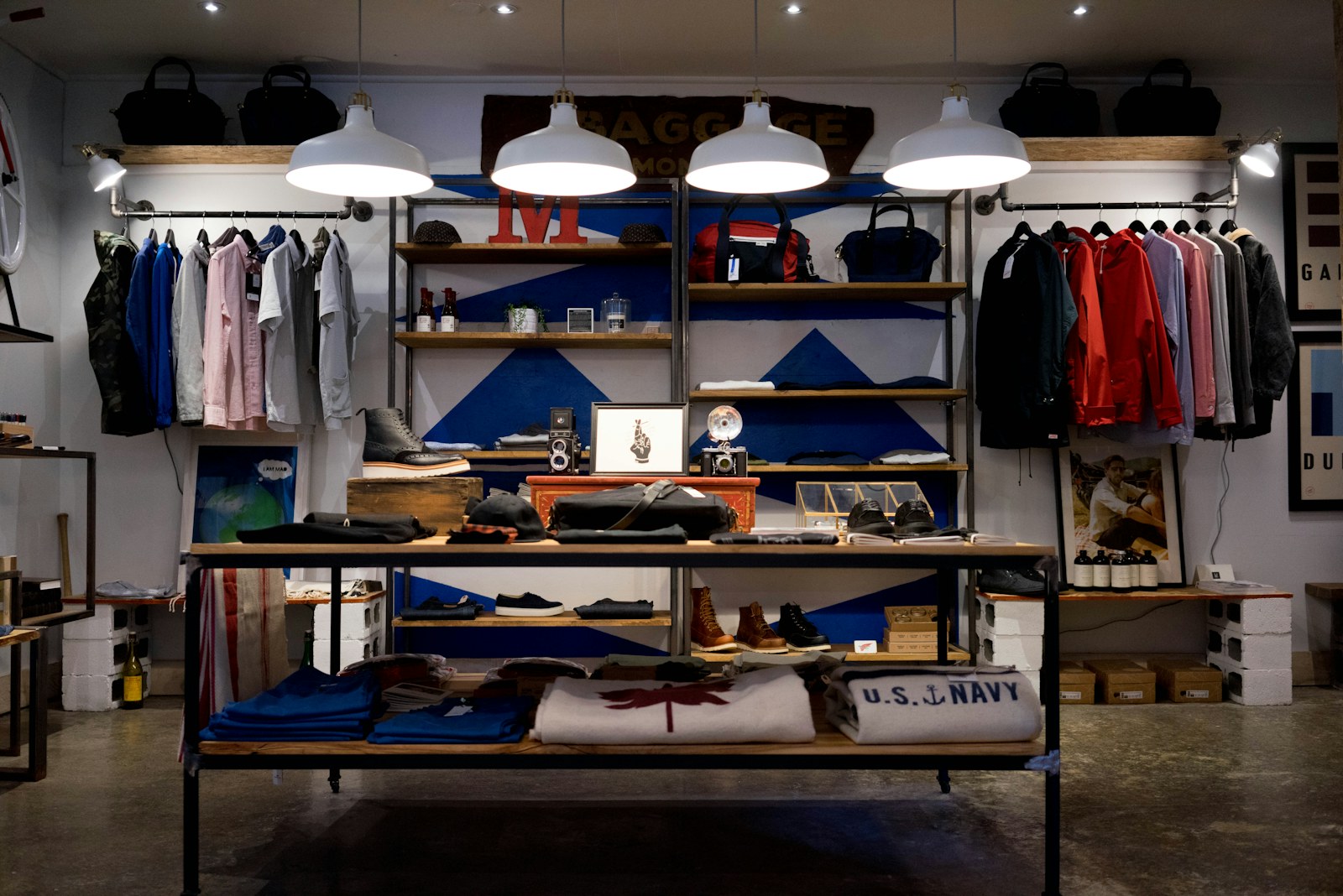Illustrative clothing and retail display